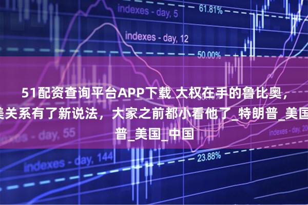 51配资查询平台APP下载 大权在手的鲁比奥，对中美关系有了新说法，大家之前都小看他了_特朗普_美国_中国